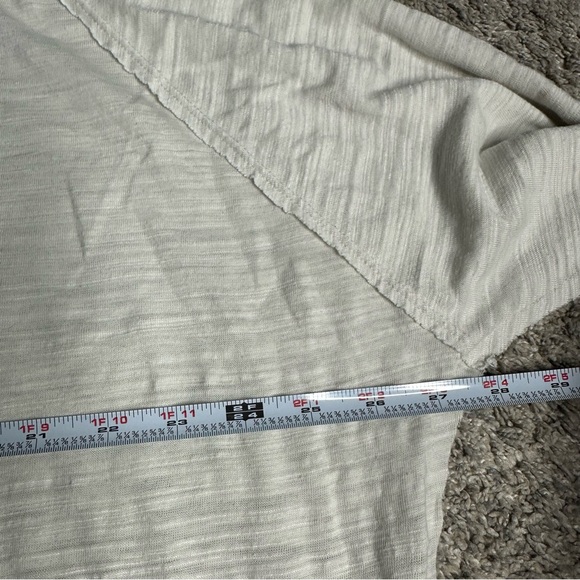 Free People | We The Free Long Beach Tunic Slub Jersey Longline Tee XS off white - Picture 7 of 12